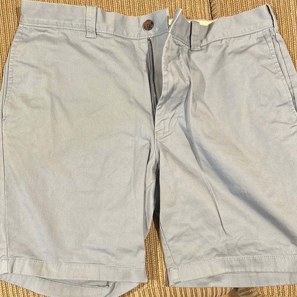 J. Crew Light Blue Flat Front Shorts Classic Style 9” inseam